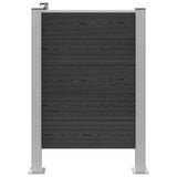 Garbage Bin Fence Grey 85 x 85 x 115 cm Aluminium and WPC 42039184