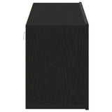 TV Cabinets 2 pcs Black Oak 160x30x41 cm Engineered Wood 862197