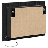 Bathroom Mirror Cabinet with Shelf Black Oak 60 x 12 x 45 cm 862550