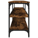 TV Cabinet Smoked Oak 160x30x50 cm Engineered Wood 826751