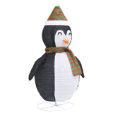 Snow Penguin Figure Black and white Fabric, steel 120 cm 328502