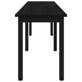 Bench Black Oak 200 x 35 x 45 cm Engineered Wood 892608