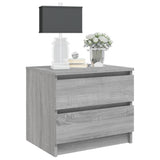 Bed Cabinets 2 pcs Grey Sonoma 50x39x43.5 cm Engineered Wood 815825