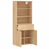 Highboard Sonoma Oak 69.5x34x180 cm Engineered Wood 3200508