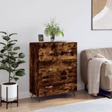 Chest of Drawers Smoked Oak 69.5x34x90 cm Engineered Wood 827825