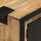TV Cabinet 110x31x46 cm Rough Mango Wood 328284