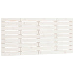 ZNTS Wall Headboard White 156x3x63 cm Solid Wood Pine 824739
