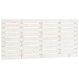 ZNTS Wall Headboard White 156x3x63 cm Solid Wood Pine 824739