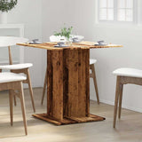 Dining Table Old Wood 80x80x75 cm Engineered Wood 855810