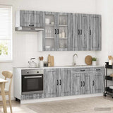 Kitchen Unit KALMAR 8 pcs Grey Sonoma Engineered Wood 3438199