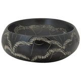 Countertop Basin Black Oval 59x40x15 cm Ceramic 155082