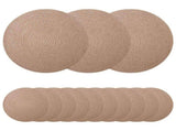 Jute Placemets 50 pcs Natural 30 cm 100% Tossa Jute 42012304