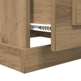 Coffee Table Artisan Oak 50 x 50 x 35 cm Engineered Wood 881371