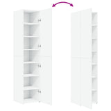 Highboard White 40x42.5x185 cm Engineered Wood 3281399