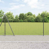 Welded Wire Fence with Concrete Base 10 x 1.2 m 3350927