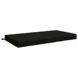Seat Cushion SOEST 100% Polyester Black 120 x 80 x 10 cm 946796