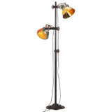 Floor Lamp with 2 Lampshade Multicolour E27 344405