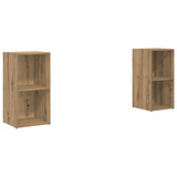 TV Cabinet Set Wall-mounted 2 pcs Artisan Oak 37 x 35 x 72 cm 3393560