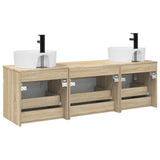 Bathroom Cabinet Set 3 pcs Sonoma Oak 49 x 44.5 x 65 cm 3405749