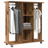 Wardrobe with Shelf Old Wood 102 x 38 x 110 cm Engineered wood 873907