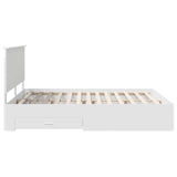 Bed Frame with Headboard White 160 x 200 cm Engineered Wood 3411280