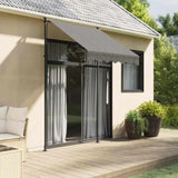 Retractable Awning Anthracite 150x150 cm Fabric and Steel 368737