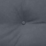 Back Pillow Dark Grey 200 x 24 x 50 cm Velvet 42014604