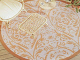 Outdoor Carpet ARAKIL Orange and White 200 cm PP 368508