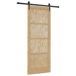 Sliding Door Manual ORKDAL Brown 83 x 211 cm Solid pine wood 3333786