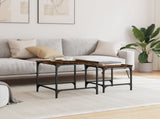 Nesting Coffee Tables 2 pcs Smoked Oak Engineered Wood 838920