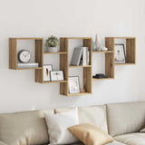 Wall Shelf Artisian Oak 159x18x66 cm Engineered Wood 853307