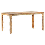 ZNTS Dining Table 160x80x76 cm Solid Reclaimed Wood 286490