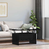 Coffee Table Black Oak 102 x 50.5 x 46.5 cm Engineered Wood 879455