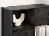 Book Cabinet Black Oak 68 x 30 x 108.5 cm Engineered Wood 886540