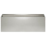 Garden Planter 2 pcs Silver 60 x 20 x 20 cm Stainless Steel 8005157