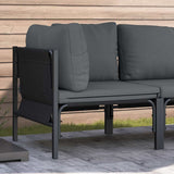 Outdoor Furniture with Cushion Anthracite 80 x 80 x 71 cm Steel 42009986