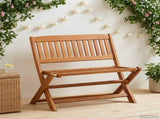 Children Bench 1 -Seater 61 x 38 x 57 cm Solid Eucalyptus Wood 42032415