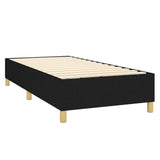 Box Spring Bed Frame Black Single Fabric 3121207