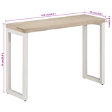 Console Table Brown 110x35x76 cm Solid Wood Mango and Iron 376707