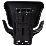 ZNTS Tractor Seat with Suspension Black 210157