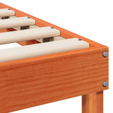 Bed Frame Brown 100 x 220 cm Solid Pine Wood 873174