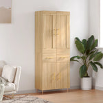 Highboard Sonoma Oak 69.5x34x180 cm Engineered Wood 3199868