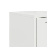 Highboard White 36x39x107 cm Steel 846535