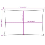Sunshade Sail Oxford Fabric Rectangular 5x7 m Brown 135825