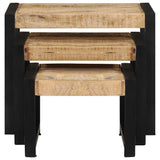 Nesting Tables 3 pcs Solid Mango Wood 247404