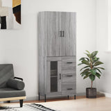Highboard Grey Sonoma 69.5x34x180 cm Engineered Wood 3195969