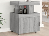 Bar Cart Grey Sonoma 50x41x89 cm Engineered Wood 848267