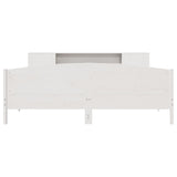 Bookcase Bed without Mattress White 180x200cm Solid Wood Pine 3323057