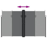 Retractable Side Awning Black 200x600 cm 4004654