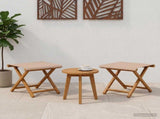 Deck Chair 2 pcs Solid Eucalyptus Wood Taupe 42024900